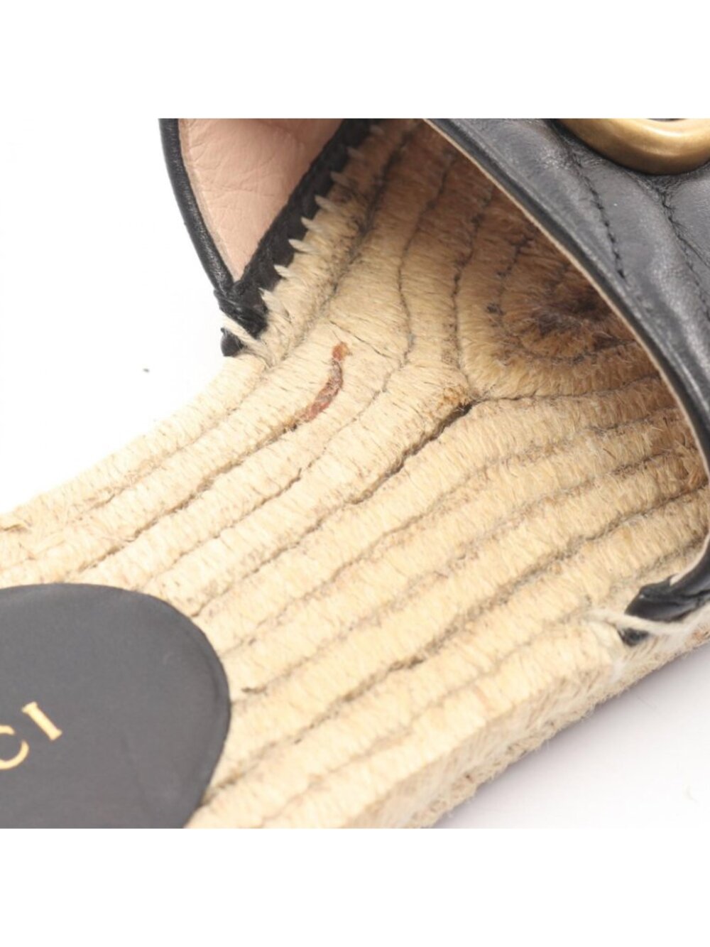 Gucci Sandals GG Marmont Espadrille Leather - Picture 13 of 13